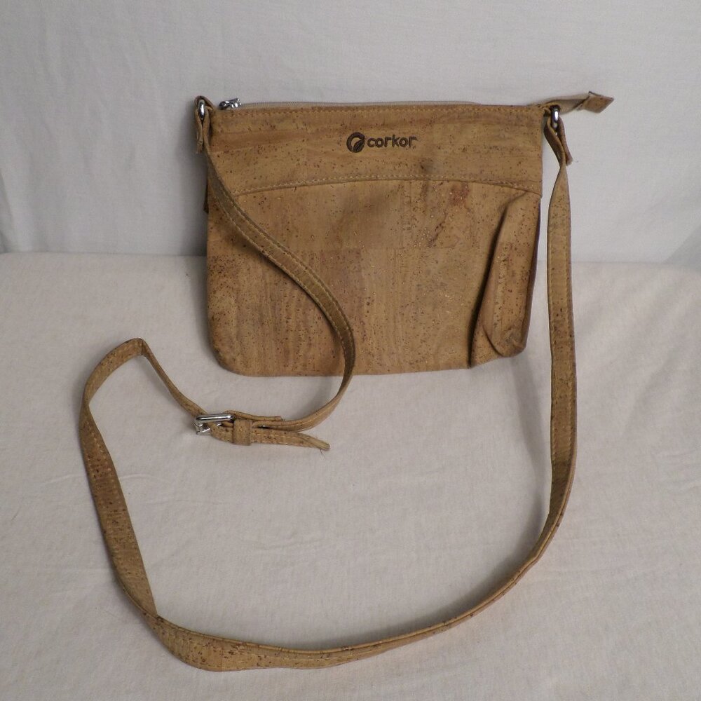 Small Cork Corkor Crossbody Zippered Bag